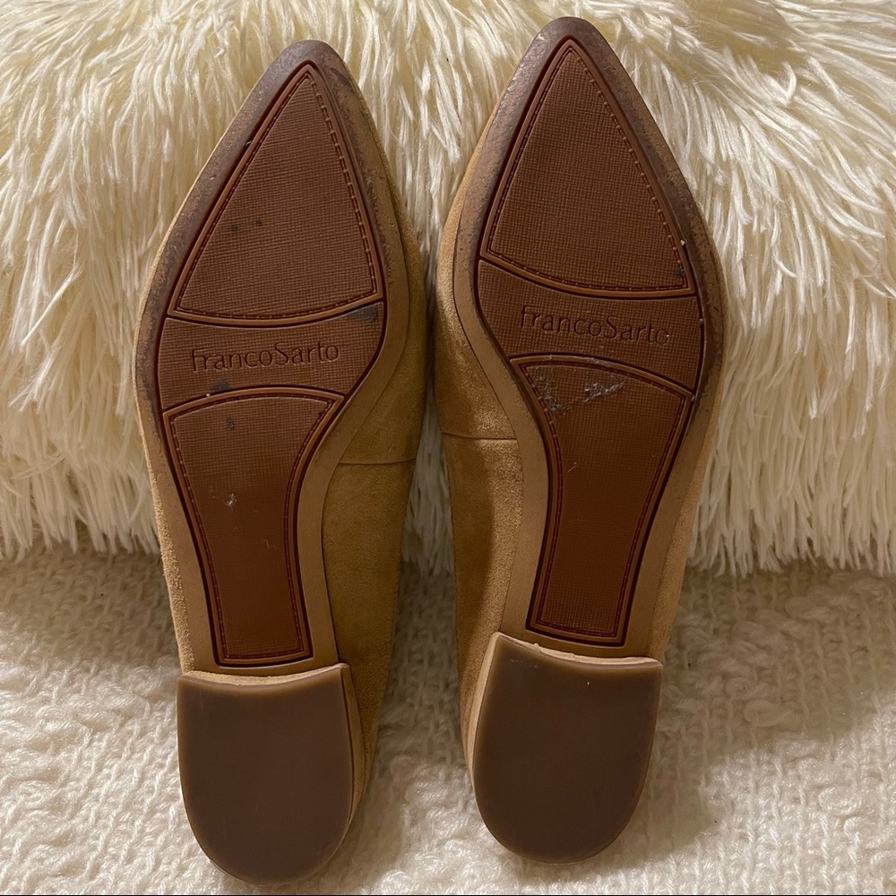 Women’s Suede Slip-On Mules in Beige - Picture 7 of 8